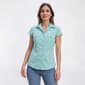 Womens Zac & Rachel Short Sleeve Solid Casual Button Down - image 2