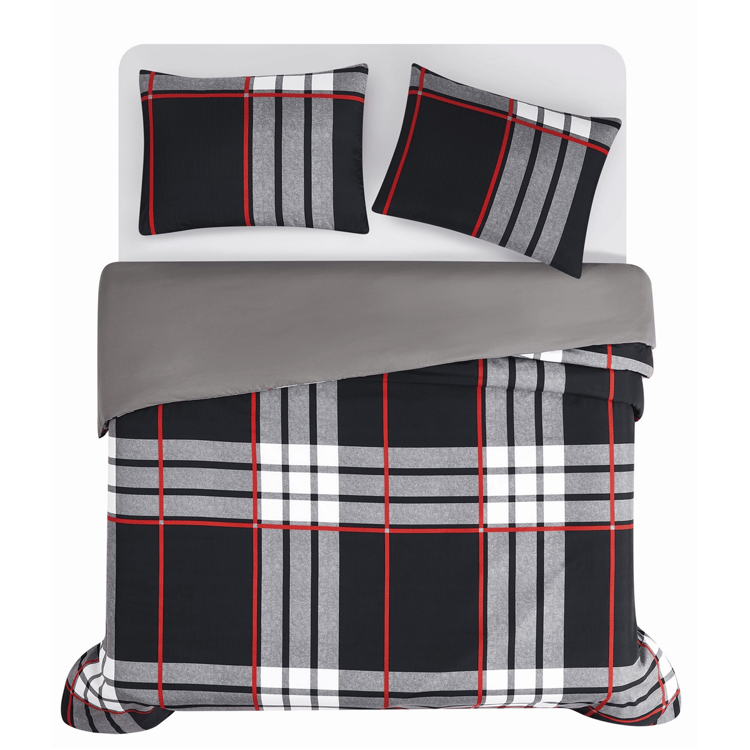 Truly Soft Danbury Plaid 3pc. Reversible Comforter Set
