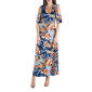 Womens 24/7 Comfort Apparel Paisley Scoop Neck Maxi Dress - image 1