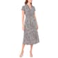 Womens MSK Short Sleeve Print Ity Midi Dress - image 1