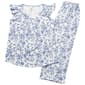 Womens Poppy & Clay Flutter Sleeve Floral Capri Pajama Set - image 2