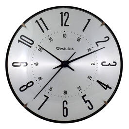 Westclox 10in. Aluminum Dial Wall Clock