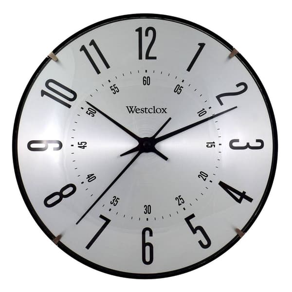 Westclox 10in. Aluminum Dial Wall Clock - image 