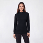 Petite Napa Valley Long Sleeve Solid Mock Neck Sweater - image 4