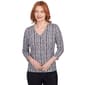Womens Hearts of Palm All About Olive 3/4 Sleeve Tonal Vines Tee - image 1
