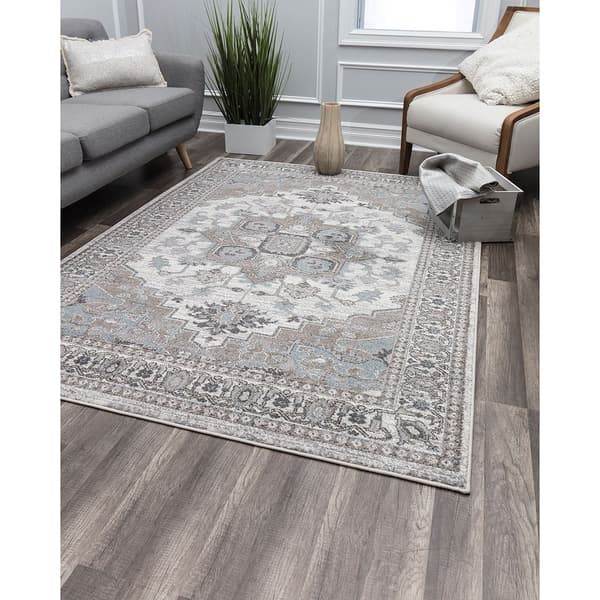 Rugs America™ Everett Heron Cream Rectangle Area Rug Boscov's