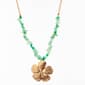 Ashley Cooper(tm) Chip Bead Floral Pendant Statement Necklace - image 1