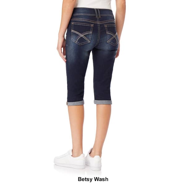 Juniors Wallflower Luscious Curvy Rolled Capri Jeans