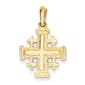 Unisex Gold Classics(tm) Yellow Gold Jerusalem Cross Pendant - image 1
