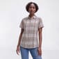 Womens Preswick & Moore® Plaid Dobby Camp Button Down - image 2