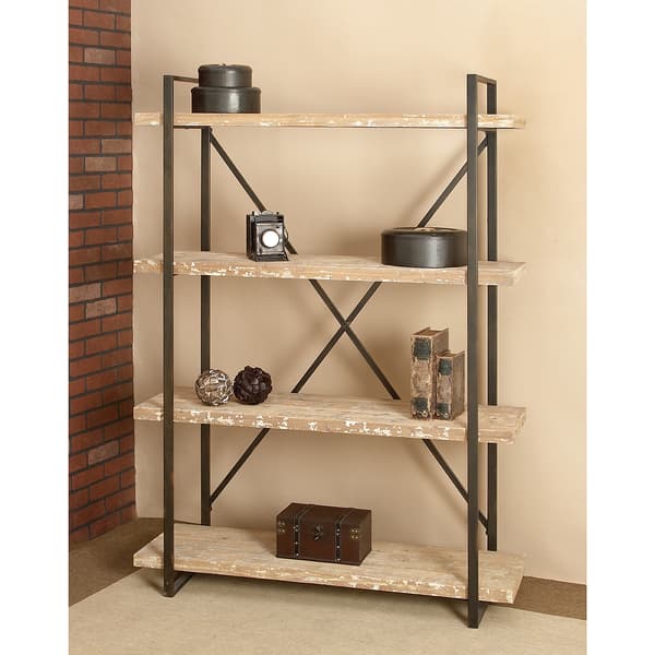 9th & Pike® Tall Industrial Black Metal Bookcase