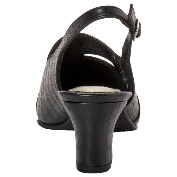 Womens Easy Street® Croco Slingback Heels