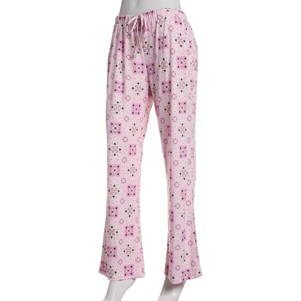 Petite MUK LUKS&#40;R&#41; Sweet Floral Foulard Cloud Knit Pajama Pants - image 
