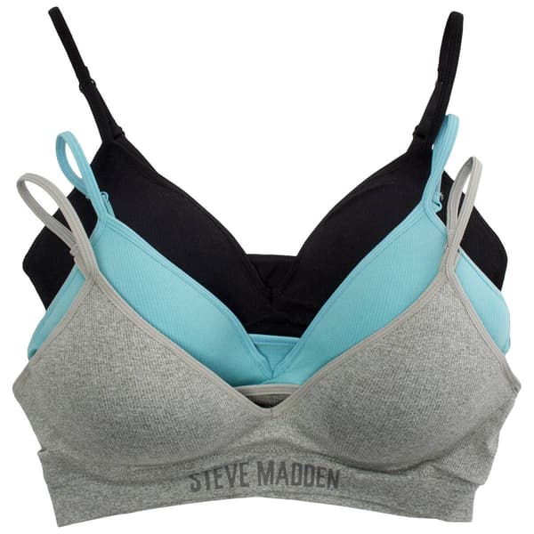 Womens Steve Madden Stylish Collection 3pk Wirefree Seamless Bras