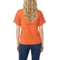 Petite NY Collection Short Lace Sleeve Solid Blouse - image 2