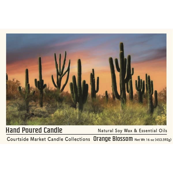 Courtside Market® Pheonix Cactus 16oz. Orange Blossom Jar Candle