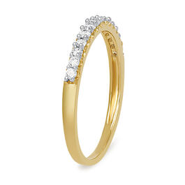 Diamond Classics&#8482; Gold Over Silver 1/4ctw Lab Diamond Ring