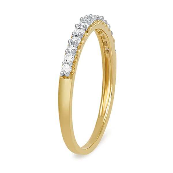 Diamond Classics™ Gold Over Silver 1/4ctw Lab Diamond Ring