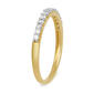 Diamond Classics&#8482; Gold Over Silver 1/4ctw Lab Diamond Ring - image 2