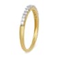 Diamond Classics™ Gold Over Silver 1/4ctw Lab Diamond Ring - image 2