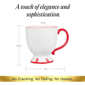 Sango Splash of Cheers 16oz. Red & White Coffee Mugs - Set of 14 - image 7