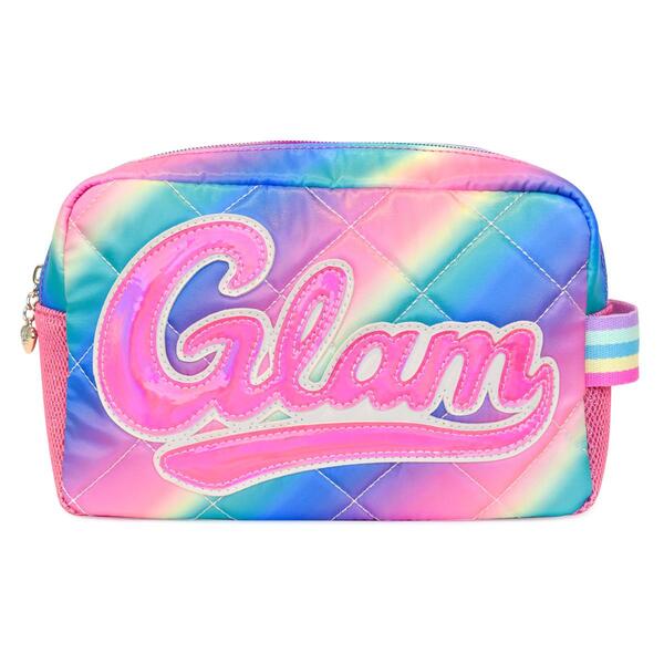 OMG Accessories Glam Ombre Quilted Travel Pouch - image 