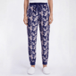 Petite Goodnight Kiss Floral Silky Velour Pajama Pants - image 1