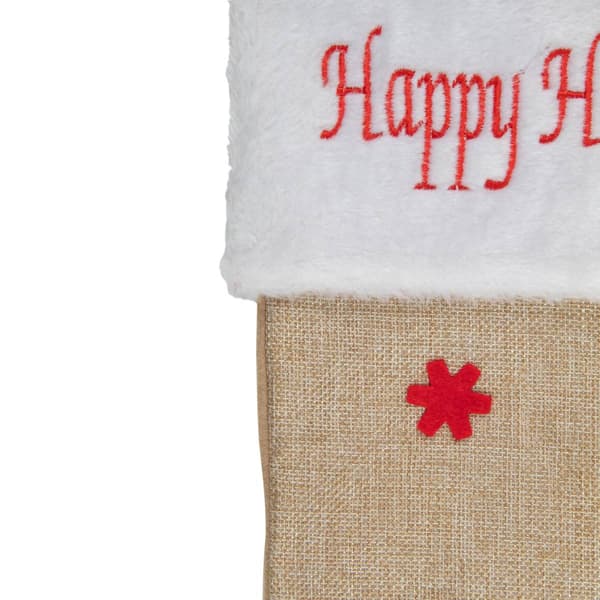 Northlight Seasonal 19in. Happy Holidays Christmas Stocking