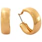 Design Collection Gold Plated Wide Hoop Earrings - image 1