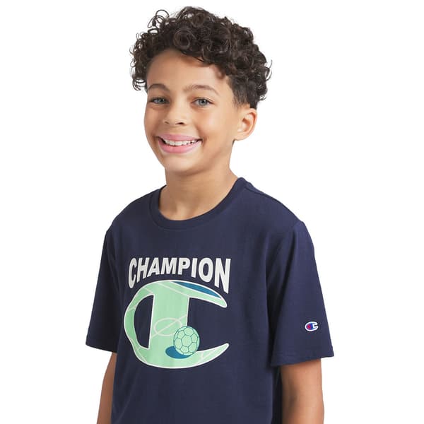 Boys 8-20 Champion Logo & Soccer Ball Graphic Tee