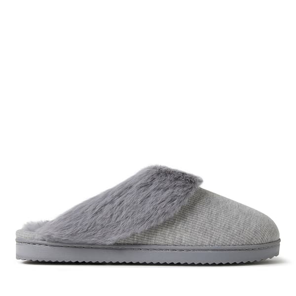 Womens Dearfoams&#174; Dahlia Rib Knit Scuff Slippers