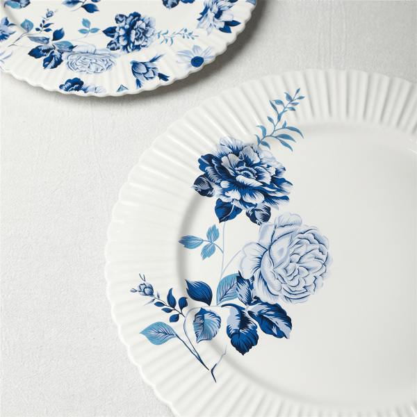 Stone Lain Fiore 4pc. New Bone China Dinner Plate Set