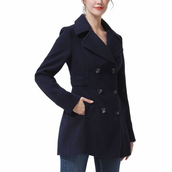 Womens BGSD Classic Wool Peacoat