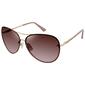 Womens Tahari Rhinestone Temple Aviator Sunglasses - image 1