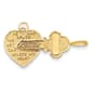 Unisex Gold Classics&#40;tm&#41; 14kt. Heart & Key Pendants - image 1