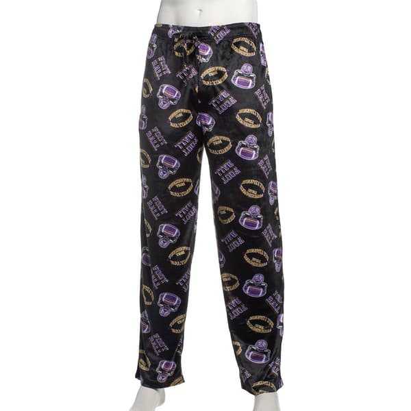 Mens Tailgate Baltimore Football Touchdown Time Pajama Pants - image 