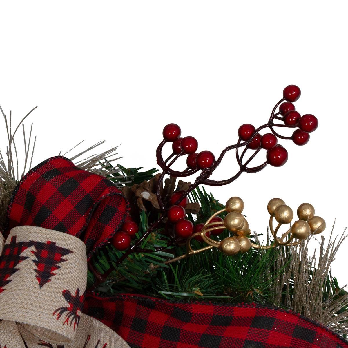 Northlight Seasonal 52in. Berries & Bow Artificial Christmas Swag