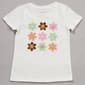 Girls (4-6x) BTween(R) Short Sleeve Smiley Daisies Graphic Tee - image 1