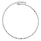 Athra Silver Plated Single Row Clear Crystal Coil Bracelet - image 2