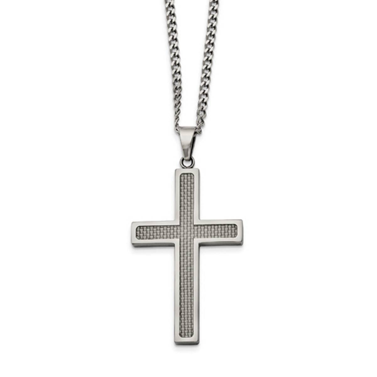 Mens Gentlemen’s Classics™ Grey Inlay Large Cross...