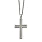Mens Gentlemen's Classics&#40;tm&#41; Grey Inlay Large Cross Necklace - image 1