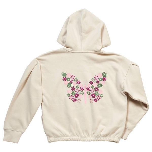 Girls (7-16) Champion® Floral Butterfly Fleece Lined Zip Hoodie