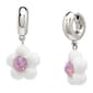 Betsey Johnson Spring Daisy Charm Huggie Drop Earrings - image 2