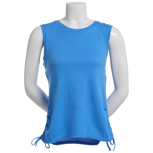 Womens RBX Solid Bubble Mesh Muscle Tank Top