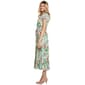 Womens Sandra Darren Short Sleeve Pleated Tie Waist Midi Dress - image 4