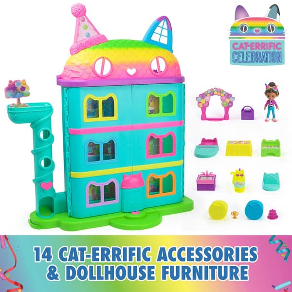 Gabby''s Dollhouse 15pc. Rainbow Dollhouse