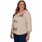 Plus Size Alfred Dunner Classics Scarecrow Family Blouse - image 3
