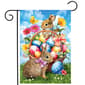 Briarwood Lane Spring Time Bunnies Cross Garden Flag - image 1