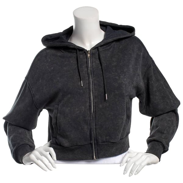 Juniors No Comment Classic Zip Up Sweatshirt - image 