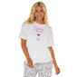 Womens Jaclyn Drop Shoulder Espresso Yourself Screened Pajama Tee - image 1